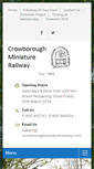 Mobile Screenshot of crowboroughminiaturerailway.com